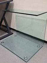 Curved Glass Side Table