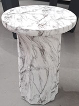BRAND NEW Grey & White Marble Look Side Table - 4 Available
