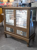 Small Timber Frame Mirrored Cabinet