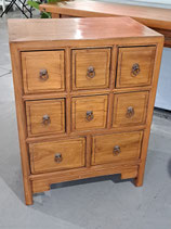 Asian Elm 8 Drawer Chest of Drawers / Cabinet