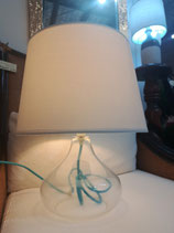 Clear Glass Blue Chord Lamp