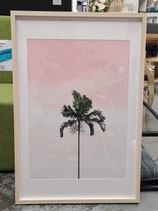 BRAND NEW Framed Pink Skyline Palm Print