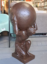 BRAND NEW Brown Polyresin Atlas Statue