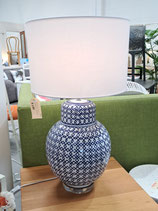 Large Blue & White Ceramic Lamp