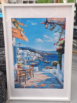 BRAND NEW Framed Mediterranean Coastline Print