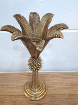 BRAND NEW Gold Palm Tree Candle Holder