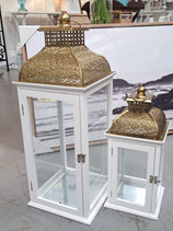 BRAND NEW White & Gold Lantern - 2 Sizes