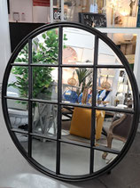 "One World" Round Black Mirror