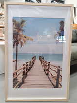 BRAND NEW Framed Beach Boardwalk Print