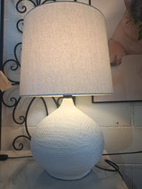 Large Textured White Lamp