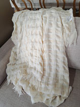 "Kas" Soft Cream Waffle Throw
