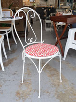White Iron Occasional Chair