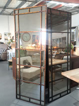 Tall Distressed Style Metal Framed Mottled Mirror - 2 Available
