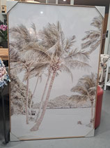 BRAND NEW Framed Relaxing Island Palms Print