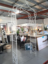BRAND NEW White Metal Garden Arch / Arbour