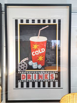 BRAND NEW Framed Movie Drink Wall Art