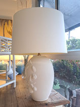 Large Cream Shell Print Lamp
