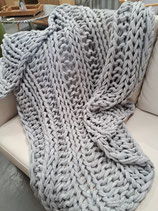 "Home Republic" Grey Chunky Knit Throw