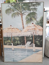 BRAND NEW Poolside Umbrellas Canvas Print