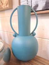 BRAND NEW Turquoise Metal Vase