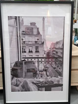 BRAND NEW Framed Black & White Parisian Hotel Print