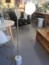 BRAND NEW Marble, Gold & White Sphere Floor Lamp
