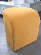 BRAND NEW Golden / Tumeric Velour Corduroy Stool / Ottoman - 2 Available