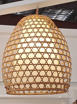 Hanging Cane Pendant Light / Table Lamp - 2 Available
