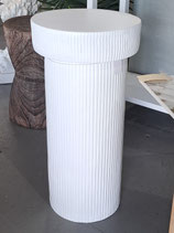 BRAND NEW White Fluted Pillar / Plinth - 2 Available