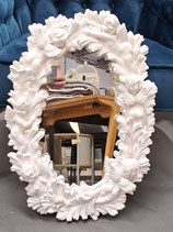 Vintage White Cherub Mirror