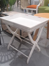 White Timber Folding Tray Top Side Table - 3 Available