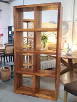 Sheesham Hardwood 8 Cube Bookcase / Storage Shelves