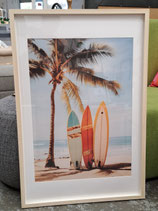 BRAND NEW Framed Standing Surfboards Print