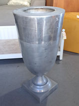 Large Polished Aluminium Urn