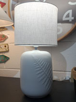 "Amalfi" White Palm Leaf Lamp