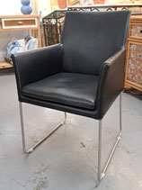 Black Leather Armchair