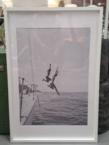 BRAND NEW Framed Black & White Carefree Print
