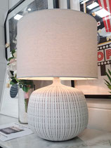 Whitewash Ceramic Lamp - 2 Available