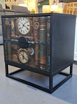 Steam Punk Laminate Bedside Table
