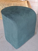 BRAND NEW Forest Green Velour Corduroy Stool - 2 Available