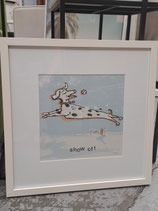 Small Glass Framed Dog Print