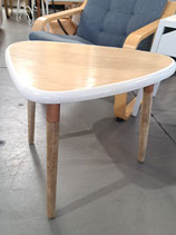 Light Timber Triangle Side Table