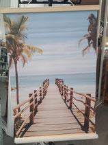 BRAND NEW Beach Boardwalk Hanging Canvas Print