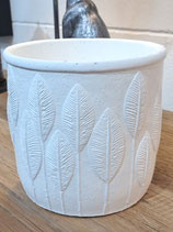 BRAND NEW White Leaf Pot