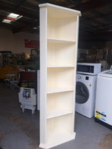 Corner Warm White Timber Bookcase