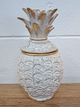 BRAND NEW White & Gold Pineapple Trinket Holder