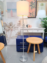 Silver Metal Floor Lamp