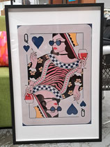 BRAND NEW Framed Queen of Hearts Print