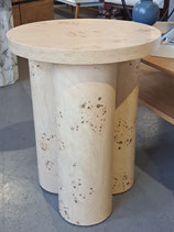 BRAND NEW Burl Wood Look Side Table - 2 Available