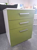 Olive Green & White Desk Pedestal / Drawers - 4 Available